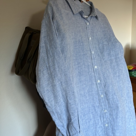LinenMe Paula European Linen Shirt-Dress Size XL/US14 - Picture 12 of 14